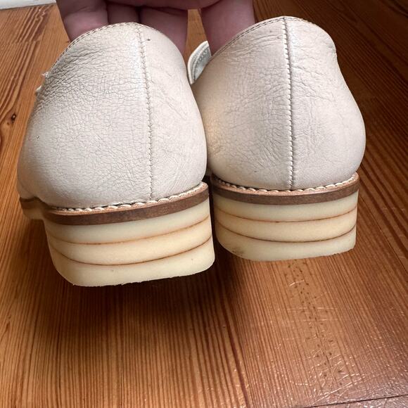 Lanvin vintage white leather lace oxford shoes SIZE 25.5/9.5 - Picture 6 of 8